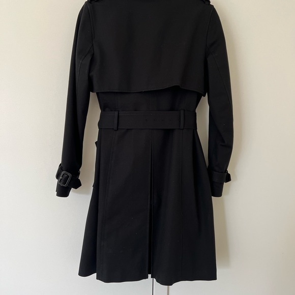 Club Monaco Black Trench Coat - Picture 2 of 8